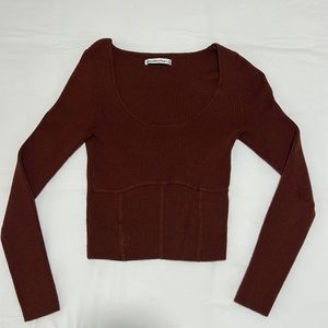 Scoopneck Corset Sweater